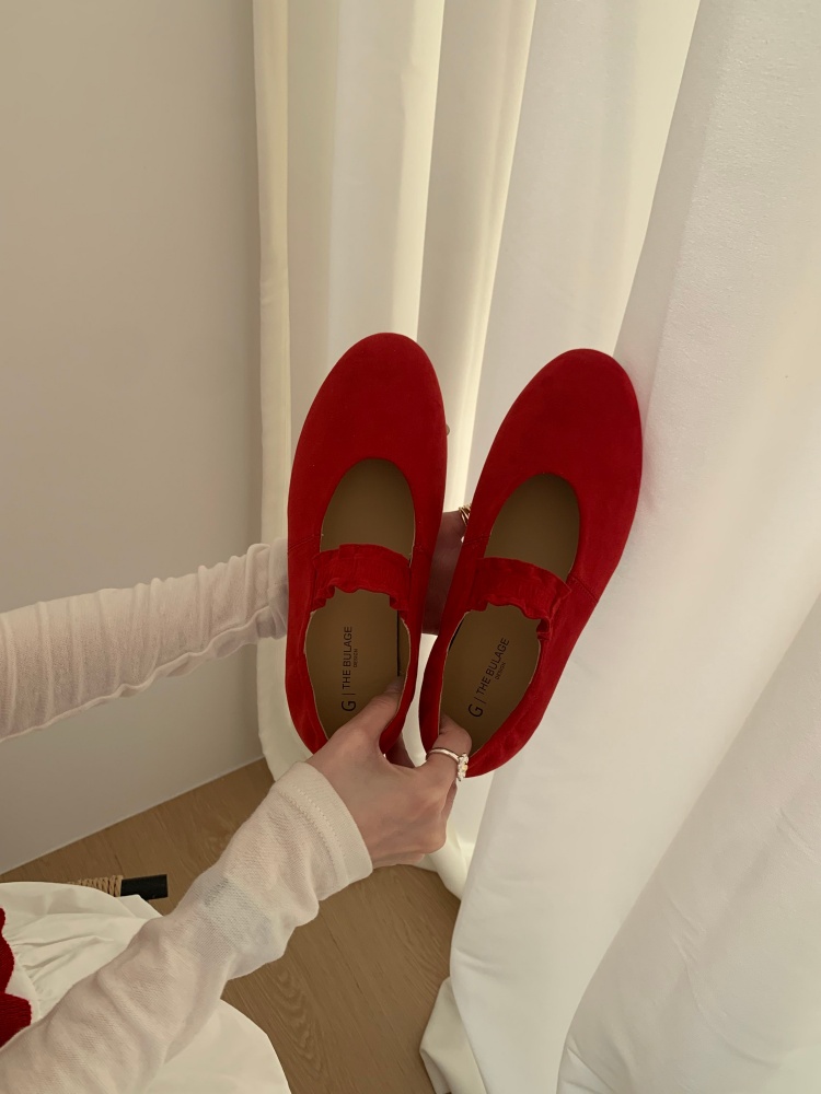 2026 Spring French Fairy Style Flat Mary Jane Shoes for Women Round Toe Soft Leather Low Heel - Image 4