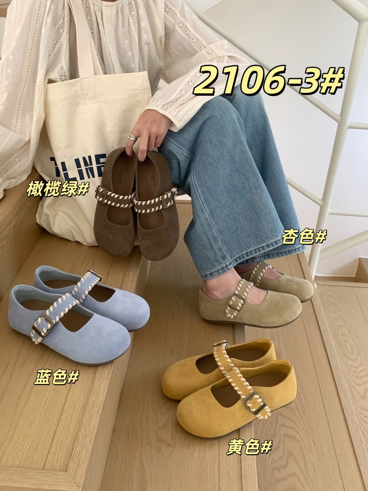 Forest Retro Genuine Leather Birkenstock Women 2026 Spring New Style Comfortable Inner Height Increase Low Top Shoes