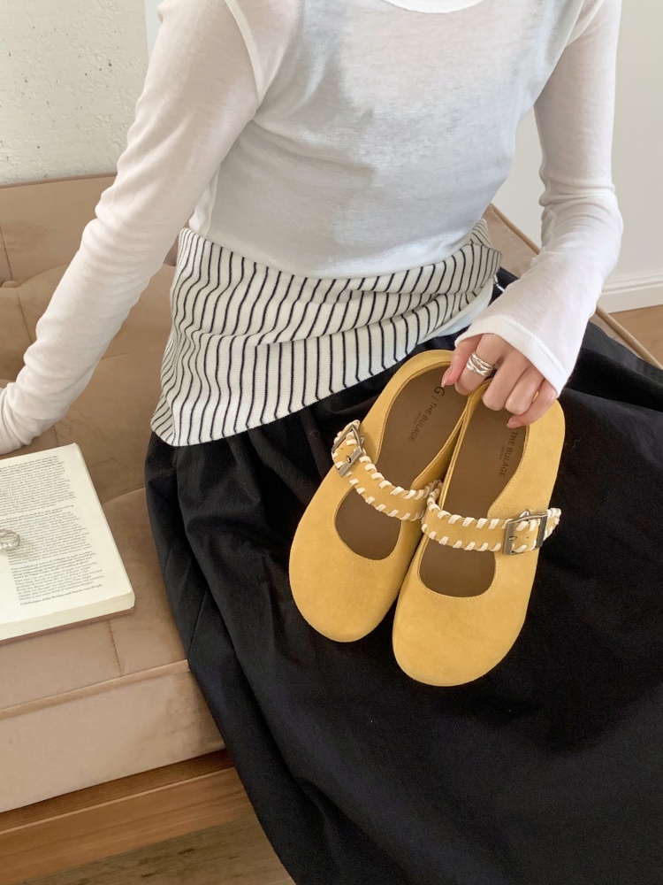Forest Retro Genuine Leather Birkenstock Women 2026 Spring New Style Comfortable Inner Height Increase Low Top Shoes - Image 3
