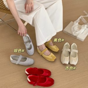 Genuine Leather Soft Sole Derby Shoes French Flat Mary Jane Shoes for Women 2026 Spring Summer