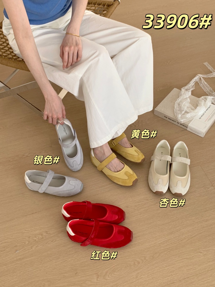 Genuine Leather Soft Sole Derby Shoes French Flat Mary Jane Shoes for Women 2026 Spring Summer