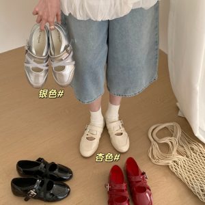 2026 Spring Ballet Flats Women Soft Sole Round Toe Low Top Shoes Korean Style