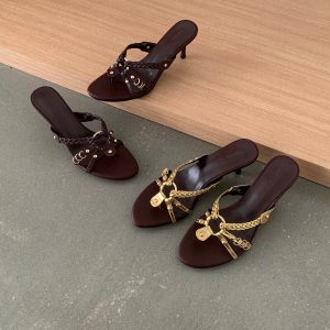 DIAIRIZ 2026 New Open Toe Woven Cross Strap Sandals Women Summer Retro High Heels